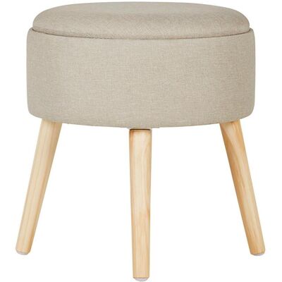 Xora Hocker , Naturfarben, Greige , Holz, Textil, Holzwerkstoff , Kiefer , massiv , rund , 39x42x39 cm , Stauraum , Wohnzimmer, Sessel, Hocker, Sitzhocker Xora Hocker , Naturfarben, Greige , Holz, Textil, Holzwerkstoff , Kiefer , massiv , rund , 39x42x39 cm , Stauraum , Wohnzimmer, Sessel, Hocker, Sitzhocker