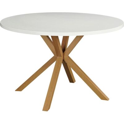 Mid.you Esstisch , Weiss , Metall, Holzwerkstoff , rund , eckig , 120x76x120 cm , Esszimmer, Esstische, Esstische Mid.you Esstisch , Weiss , Metall, Holzwerkstoff , rund , eckig , 120x76x120 cm , Esszimmer, Esstische, Esstische