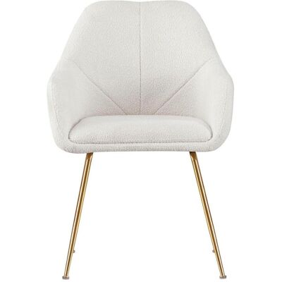 Livetastic Armlehnstuhl , Creme, Goldfarben , Metall, Textil , Rundrohr , 57x81.5x62.5 cm , Esszimmer, Stühle, Polsterstühle Livetastic Armlehnstuhl , Creme, Goldfarben , Metall, Textil , Rundrohr , 57x81.5x62.5 cm , Esszimmer, Stühle, Polsterstühle