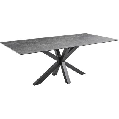 P & B Esstisch , Schwarz, Dunkelgrau , Metall, Keramik , rechteckig , eckig , 100x75x200 cm , Esszimmer, Esstische, Esstische P & B Esstisch , Schwarz, Dunkelgrau , Metall, Keramik , rechteckig , eckig , 100x75x200 cm , Esszimmer, Esstische, Esstische