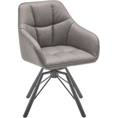 Livetastic Armlehnstuhl , Grau, Schwarz , Metall, Textil , Drehkreuz , 58.5x82.5x54.5 cm , Sitzfläche 360° drehbar , Esszimmer, Stühle, Polsterstühle Livetastic Armlehnstuhl , Grau, Schwarz , Metall, Textil , Drehkreuz , 58.5x82.5x54.5 cm , Sitzfläche 360° drehbar , Esszimmer, Stühle, Polsterstühle