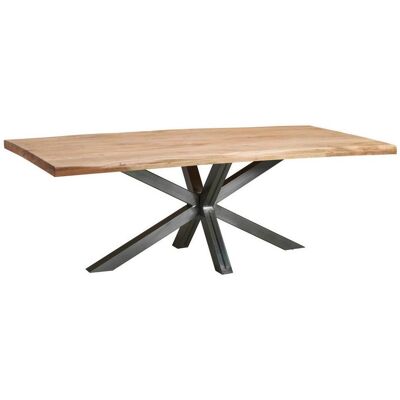 P & B Esstisch , Naturfarben , Holz, Metall , Akazie,Akazie , teilmassiv,teilmassiv , Holz , rechteckig , eckig , 100x76x220 cm , Esszimmer, Esstische, Esstische P & B Esstisch , Naturfarben , Holz, Metall , Akazie,Akazie , teilmassiv,teilmassiv , Holz , rechteckig , eckig , 100x76x220 cm , Esszimmer, Esstische, Esstische