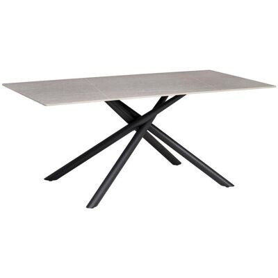 P & B Esstisch , Grau , Metall, Keramik , rechteckig , konisch , 90x76x180 cm , Esszimmer, Esstische, Esstische Keramik P & B Esstisch , Grau , Metall, Keramik , rechteckig , konisch , 90x76x180 cm , Esszimmer, Esstische, Esstische Keramik