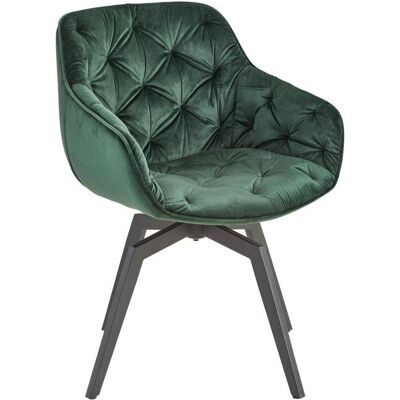 Livetastic Armlehnstuhl , Schwarz, Dunkelgrün , Holz, Metall, Textil , Pappel , Sperrholz , Drehkreuz , 58x83x63 cm , Sitzfläche 360° drehbar , Esszimmer, Stühle, Polsterstühle Livetastic Armlehnstuhl , Schwarz, Dunkelgrün , Holz, Metall, Textil , Pappel , Sperrholz , Drehkreuz , 58x83x63 cm , Sitzfläche 360° drehbar , Esszimmer, Stühle, Polsterstühle