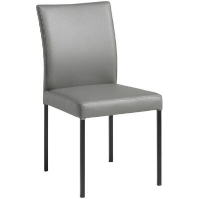 Livetastic Stuhl , Anthrazit , Metall, Leder , Echtleder , Büffelleder , eckig , 45.5x86x57.5 cm , Esszimmer, Stühle, Lederstühle Livetastic Stuhl , Anthrazit , Metall, Leder , Echtleder , Büffelleder , eckig , 45.5x86x57.5 cm , Esszimmer, Stühle, Lederstühle