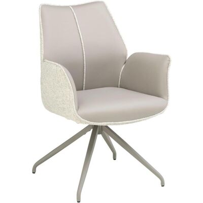 Livetastic Armlehnstuhl , Grau, Champagner , Metall, Textil , Drehkreuz , 61x82.5x61 cm , Sitzfläche 360° drehbar , Esszimmer, Stühle, Polsterstühle Livetastic Armlehnstuhl , Grau, Champagner , Metall, Textil , Drehkreuz , 61x82.5x61 cm , Sitzfläche 360° drehbar , Esszimmer, Stühle, Polsterstühle
