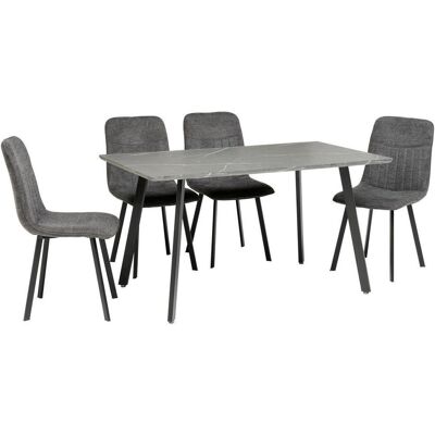 Livetastic Tischgruppe , Grau , Metall, Textil, Holzwerkstoff , rechteckig , eckig , 140x46x75 cm , Esszimmer, Bänke, Tisch- & Eckbankgruppen Livetastic Tischgruppe , Grau , Metall, Textil, Holzwerkstoff , rechteckig , eckig , 140x46x75 cm , Esszimmer, Bänke, Tisch- & Eckbankgruppen