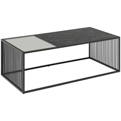 Mid.you Couchtisch , Schwarz , Kunststoff, Glas, Holzwerkstoff , rechteckig , 60x40x120 cm , Wohnzimmer, Wohnzimmertische, Couchtische, Couchtische eckig Mid.you Couchtisch , Schwarz , Kunststoff, Glas, Holzwerkstoff , rechteckig , 60x40x120 cm , Wohnzimmer, Wohnzimmertische, Couchtische, Couchtische eckig