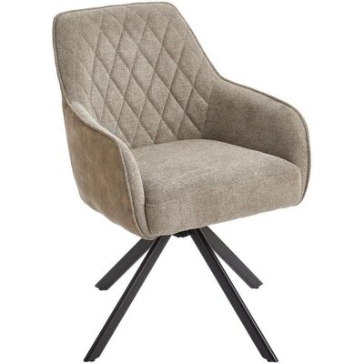 Livetastic Armlehnstuhl , Schwarz, Braun , Holz, Metall, Textil , Pappel , Sperrholz , Füllung: Schaumstoff, Taschenfederkern , Drehkreuz , 60x87x65 cm , inklusive Armlehnen, Sitzfläche 360° drehbar , Esszimmer, Stuhl, Polsterstühle Livetastic Armlehnstuhl , Schwarz, Braun , Holz, Metall, Textil , Pappel , Sperrholz , Füllung: Schaumstoff, Taschenfederkern , Drehkreuz , 60x87x65 cm , inklusive Armlehnen, Sitzfläche 360° drehbar , Esszimmer, Stuhl, Polsterstühle