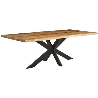 Linea Natura Esstisch , Eichefarben , Holz , Eiche , massiv , rechteckig , X-Form , 100x76x220 cm , Esszimmer, Esstische, Holztische, Massivholztische Linea Natura Esstisch , Eichefarben , Holz , Eiche , massiv , rechteckig , X-Form , 100x76x220 cm , Esszimmer, Esstische, Holztische, Massivholztische
