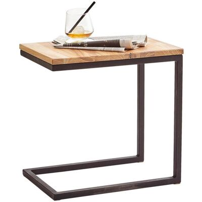 Xora Beistelltisch , Schwarz, Eichefarben , Holz, Metall , Wildeiche , massiv , rechteckig , C-Form , 45x45x30 cm , Wohnzimmer, Wohnzimmertische, Beistelltische, Beistelltische Holz Xora Beistelltisch , Schwarz, Eichefarben , Holz, Metall , Wildeiche , massiv , rechteckig , C-Form , 45x45x30 cm , Wohnzimmer, Wohnzimmertische, Beistelltische, Beistelltische Holz