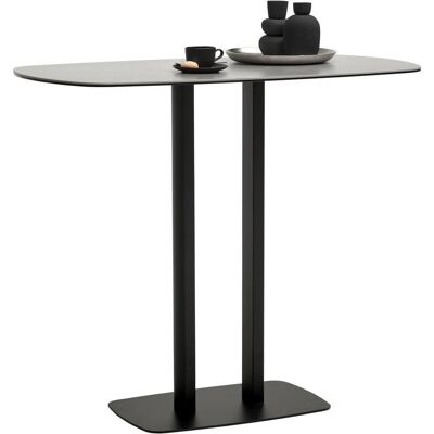 Novel Bartisch , Grau, Schwarz , Metall, Glas, Keramik , oval , Säule, Bodenplatte , 70x105x120 cm , Esszimmer, Esstische, Stehtische Novel Bartisch , Grau, Schwarz , Metall, Glas, Keramik , oval , Säule, Bodenplatte , 70x105x120 cm , Esszimmer, Esstische, Stehtische