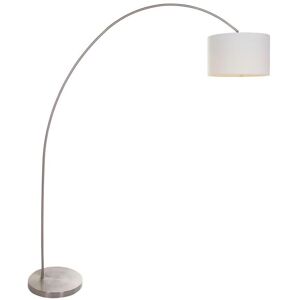 Sienna Lighting Solvac Arc Stehlampe - Stahl, Leinenstoff Sienna Lighting Solvac Arc Stehlampe - Stahl, Leinenstoff