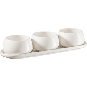 Mäser Snackschalenset , Weiss , Keramik , 4-teilig , rechteckig,rund , Grüner Punkt , Geschirr, Schalen & Schüsseln, Sonstige Schüsseln Mäser Snackschalenset , Weiss , Keramik , 4-teilig , rechteckig,rund , Grüner Punkt , Geschirr, Schalen & Schüsseln, Sonstige Schüsseln