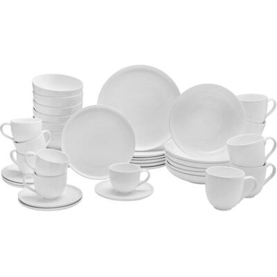 Ritzenhoff Breker Kombiservice , Weiss , Keramik , 42-teilig , Uni , 220 ml,220 ml,440 ml,700 ml , Lfgb , Geschirr, Geschirr-Sets, Kombiservice Ritzenhoff Breker Kombiservice , Weiss , Keramik , 42-teilig , Uni , 220 ml,220 ml,440 ml,700 ml , Lfgb , Geschirr, Geschirr-Sets, Kombiservice