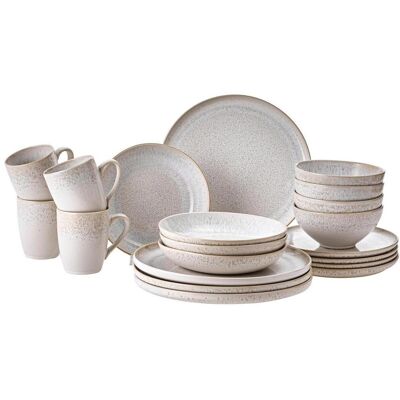 Novel Kombiservice , Creme, Beige , Keramik , 20-teilig , 360 ml , Lfgb , lebensmittelecht , Geschirr, Geschirr-Sets, Kombiservice Novel Kombiservice , Creme, Beige , Keramik , 20-teilig , 360 ml , Lfgb , lebensmittelecht , Geschirr, Geschirr-Sets, Kombiservice