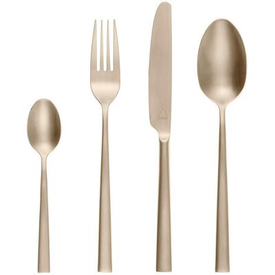 Sola Besteck-Set , Champagner , Metall , 24-teilig , rostfrei, Vollheftmesser , Besteck, Besteck-Sets Sola Besteck-Set , Champagner , Metall , 24-teilig , rostfrei, Vollheftmesser , Besteck, Besteck-Sets