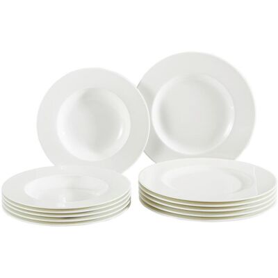 Noblesse - V&B Tafelservice , Weiss , Keramik , 12-teilig , Uni , 19x32x34 cm , Geschirr, Geschirr-Sets, Tafelservice Noblesse - V&B Tafelservice , Weiss , Keramik , 12-teilig , Uni , 19x32x34 cm , Geschirr, Geschirr-Sets, Tafelservice
