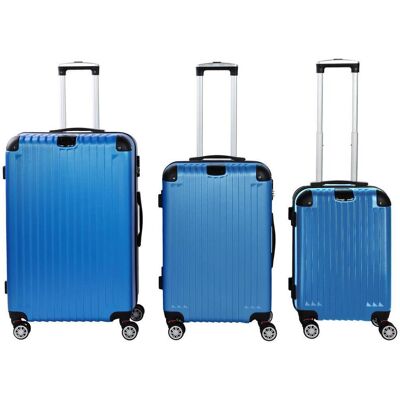 Novel Reisekofferset , Blau , Metall, Kunststoff, Textil , 3-teilig , 30x76x49 cm , Bsci , Zahlenschloss, 360°-Rollensystem, Tragehenkel, Netzfach , Freizeit & Co, Reisekoffer & Taschen Novel Reisekofferset , Blau , Metall, Kunststoff, Textil , 3-teilig , 30x76x49 cm , Bsci , Zahlenschloss, 360°-Rollensystem, Tragehenkel, Netzfach , Freizeit & Co, Reisekoffer & Taschen