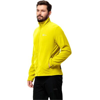 Fleecejacke JACK WOLFSKIN "TAUNUS FZ M", Herren, Gr. XL, gelb (firefly), Fleece, Obermaterial: 100% Polyester, Jacken Fleecejacke, Windabweisend, atmungsaktiv, Übergangsjacke Fleecejacke JACK WOLFSKIN "TAUNUS FZ M", Herren, Gr. XL, gelb (firefly), Fleece, Obermaterial: 100% Polyester, Jacken Fleecejacke, Windabweisend, atmungsaktiv, Übergangsjacke