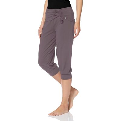 Yogahose OCEAN SPORTSWEAR "Soulwear - 3/4 Yoga Pants", Damen, Gr. 44, N-Gr, grau (taupe), Obermaterial: 95% Baumwolle, 5% Elasthan, bequem 3/4-Länge, Hosen Yogahose, Komfortabler Umschlagbund mit seitlicher Raffung Yogahose OCEAN SPORTSWEAR "Soulwear - 3/4 Yoga Pants", Damen, Gr. 44, N-Gr, grau (taupe), Obermaterial: 95% Baumwolle, 5% Elasthan, bequem 3/4-Länge, Hosen Yogahose, Komfortabler Umschlagbund mit seitlicher Raffung