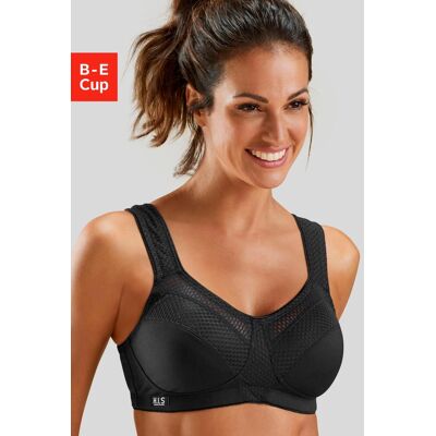 H.I.S. Sport-BH H.I.S, Damen, Gr. 100, Cup B, schwarz, Microtouch, Obermaterial: 90% Polyester (COOLMAX), 10% Elasthan, BHs Sport-BH, ohne Bügel aus schnell trocknendem COOLMAX-Material H.I.S. Sport-BH H.I.S, Damen, Gr. 100, Cup B, schwarz, Microtouch, Obermaterial: 90% Polyester (COOLMAX), 10% Elasthan, BHs Sport-BH, ohne Bügel aus schnell trocknendem COOLMAX-Material