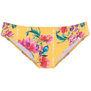Bikini-Hose SUNSEEKER "Modern", Damen, Gr. 40, N-Gr, gelb (gelb, bedruckt), Polyamid, bedruckt, floral, Badehosen Bikini-Hose, mit Blumendruck Bikini-Hose SUNSEEKER "Modern", Damen, Gr. 40, N-Gr, gelb (gelb, bedruckt), Polyamid, bedruckt, floral, Badehosen Bikini-Hose, mit Blumendruck