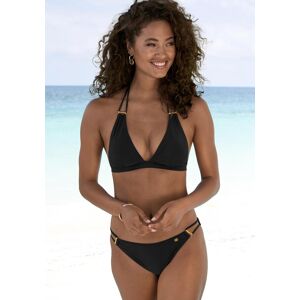 Triangel-Bikini JETTE "Giulia", Damen, Gr. 44, Cup C/D, schwarz, Polyamid, leicht glänzend, Bikini-Sets Triangel-Bikini, mit goldfarbener Glanzbeschichtung und Accessoires Triangel-Bikini JETTE "Giulia", Damen, Gr. 44, Cup C/D, schwarz, Polyamid, leicht glänzend, Bikini-Sets Triangel-Bikini, mit goldfarbener Glanzbeschichtung und Accessoires