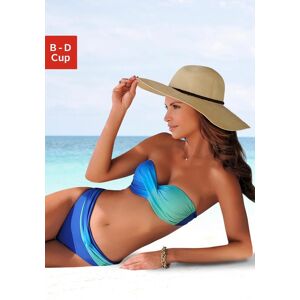Bügel-Bandeau-Bikini LASCANA, Damen, Gr. 34, Cup B, blau (blau, türkis), Polyamid, Farbverlauf, Bikini-Sets Bügel-Bandeau-Bikini, im modischen Farbverlauf Bügel-Bandeau-Bikini LASCANA, Damen, Gr. 34, Cup B, blau (blau, türkis), Polyamid, Farbverlauf, Bikini-Sets Bügel-Bandeau-Bikini, im modischen Farbverlauf