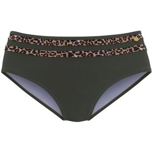 Highwaist-Bikini-Hose LASCANA "Adelin", Damen, Gr. 34, N-Gr, grün (oliv, leo), Elasthan, Recycling-Polyamid, unifarben, Badehosen Highwaist-Bikini-Hose, mit bedruckten Einsätzen Highwaist-Bikini-Hose LASCANA "Adelin", Damen, Gr. 34, N-Gr, grün (oliv, leo), Elasthan, Recycling-Polyamid, unifarben, Badehosen Highwaist-Bikini-Hose, mit bedruckten Einsätzen