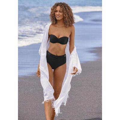 Highwaist-Bikini-Hose SUNSEEKER "Loretta", Damen, Gr. 36, N-Gr, schwarz, Polyamid, Strukturmuster, unifarben, Badehosen Highwaist-Bikini-Hose, mit Ziergürtel Highwaist-Bikini-Hose SUNSEEKER "Loretta", Damen, Gr. 36, N-Gr, schwarz, Polyamid, Strukturmuster, unifarben, Badehosen Highwaist-Bikini-Hose, mit Ziergürtel