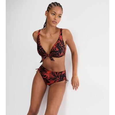 Bikini-Hose TRIUMPH "Summer Palm Maxi", Damen, Gr. 40, N-Gr, rot (braun, schwarz combination), Microfaser, Obermaterial: 55% Polyamid, 45% Elasthan, Badehosen Bikini-Hose, weich und formend Bikini-Hose TRIUMPH "Summer Palm Maxi", Damen, Gr. 40, N-Gr, rot (braun, schwarz combination), Microfaser, Obermaterial: 55% Polyamid, 45% Elasthan, Badehosen Bikini-Hose, weich und formend
