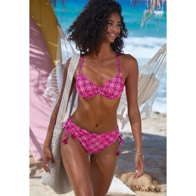Bügel-Bikini-Top VIVANCE "Cheerio", Damen, Gr. 36, Cup F, beere bedruckt, Recycling-Polyamid, bedruckt, Bikini-Oberteile Bügel-Bikini-Top, mit stylischem Allover-Print Bügel-Bikini-Top VIVANCE "Cheerio", Damen, Gr. 36, Cup F, beere bedruckt, Recycling-Polyamid, bedruckt, Bikini-Oberteile Bügel-Bikini-Top, mit stylischem Allover-Print