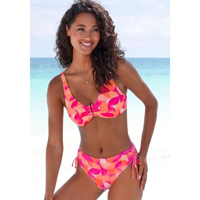 Bügel-Bikini-Top LASCANA "Tilly", Damen, Gr. 42, Cup B, blau (beere, pfirsich), Recycling-Polyamid, bedruckt, Bikini-Oberteile Bügel-Bikini-Top, mit modernem Allover-Print Bügel-Bikini-Top LASCANA "Tilly", Damen, Gr. 42, Cup B, blau (beere, pfirsich), Recycling-Polyamid, bedruckt, Bikini-Oberteile Bügel-Bikini-Top, mit modernem Allover-Print