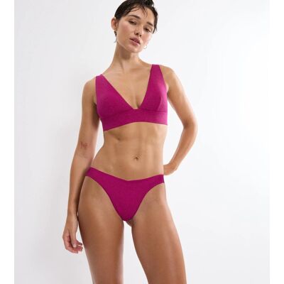 Bikini-Hose TRIUMPH "Summer Sunset Brazilian 01", Damen, Gr. 36, N-Gr, pink (raspberry juice), Glitzergarne;Microfaser, Obermaterial: 70% Polyamid, 16% metallisierte Fasern, 14% Elasthan, Badehosen Bikini-Hose, weicher Lurex Bikini-Hose TRIUMPH "Summer Sunset Brazilian 01", Damen, Gr. 36, N-Gr, pink (raspberry juice), Glitzergarne;Microfaser, Obermaterial: 70% Polyamid, 16% metallisierte Fasern, 14% Elasthan, Badehosen Bikini-Hose, weicher Lurex