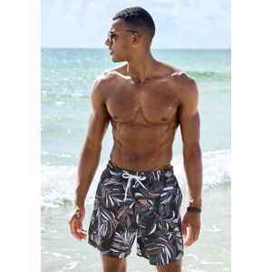 Badeshorts S.OLIVER, Herren, Gr. S (46/48), N-Gr, schwarz (schwarz, bedruckt), Microfaser, Recycling-Polyester, bedruckt, Badehosen Badeshorts, mit modischem Allover-Druck Badeshorts S.OLIVER, Herren, Gr. S (46/48), N-Gr, schwarz (schwarz, bedruckt), Microfaser, Recycling-Polyester, bedruckt, Badehosen Badeshorts, mit modischem Allover-Druck