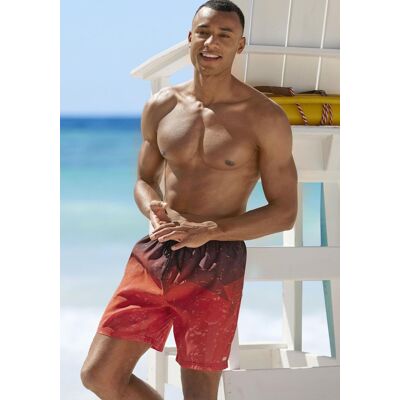 H.I.S. Badeshorts H.I.S, Herren, Gr. M (50), N-Gr, rot (rot bedruckt), Microfaser, Recycling-Polyester, Farbverlauf, bedruckt, Badehosen Badeshorts, mit Farbverlauf H.I.S. Badeshorts H.I.S, Herren, Gr. M (50), N-Gr, rot (rot bedruckt), Microfaser, Recycling-Polyester, Farbverlauf, bedruckt, Badehosen Badeshorts, mit Farbverlauf