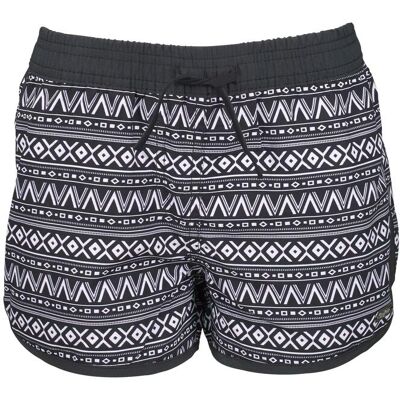 Badeshorts BUFFALO, Damen, Gr. 146/152, N-Gr, schwarz-weiss (schwarz, weiß), Microfaser, Polyester, Ethnomuster, Badehosen Badeshorts, mit Ethnodruck Badeshorts BUFFALO, Damen, Gr. 146/152, N-Gr, schwarz-weiss (schwarz, weiß), Microfaser, Polyester, Ethnomuster, Badehosen Badeshorts, mit Ethnodruck