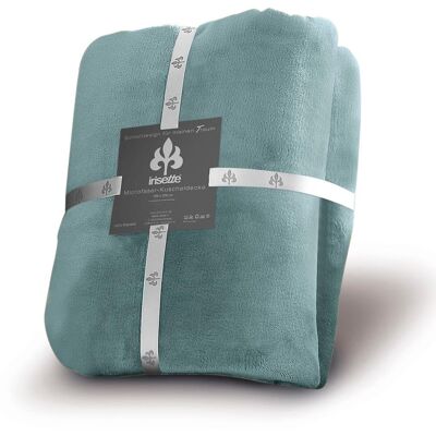 Irisette Castel 8900 Grüne Fleece-Decke - Wohndecke Irisette Castel 8900 Grüne Fleece-Decke - Wohndecke