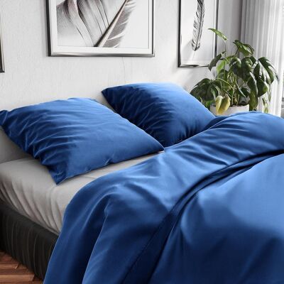 Bettwäsche WOLKENFELD "Renforcé Bettwäsche Baumwolle - Natürlich weiches Schlafgefühl", blau (marineblau), B/L: 200cm x 220cm, 1 Stk., 2 Stk., Renforcé, B/L: 80cm x 80cm & 80cm x 80cm, 3 tlg., Renforcé, Obermaterial: 100% Baumwolle, Bettwäsche, Bettwäsche Bettwäsche WOLKENFELD "Renforcé Bettwäsche Baumwolle - Natürlich weiches Schlafgefühl", blau (marineblau), B/L: 200cm x 220cm, 1 Stk., 2 Stk., Renforcé, B/L: 80cm x 80cm & 80cm x 80cm, 3 tlg., Renforcé, Obermaterial: 100% Baumwolle, Bettwäsche, Bettwäsche