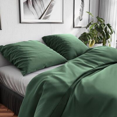 Bettwäsche WOLKENFELD "Renforcé Bettwäsche Baumwolle - Natürlich weiches Schlafgefühl", grün (waldgrün), B/L: 220cm x 240cm, 1 Stk., 2 Stk., Renforcé, B/L: 80cm x 80cm & 80cm x 80cm, 3 tlg., Renforcé, Obermaterial: 100% Baumwolle, Bettwäsche, Bettwäsche, Bettwäsche WOLKENFELD "Renforcé Bettwäsche Baumwolle - Natürlich weiches Schlafgefühl", grün (waldgrün), B/L: 220cm x 240cm, 1 Stk., 2 Stk., Renforcé, B/L: 80cm x 80cm & 80cm x 80cm, 3 tlg., Renforcé, Obermaterial: 100% Baumwolle, Bettwäsche, Bettwäsche,