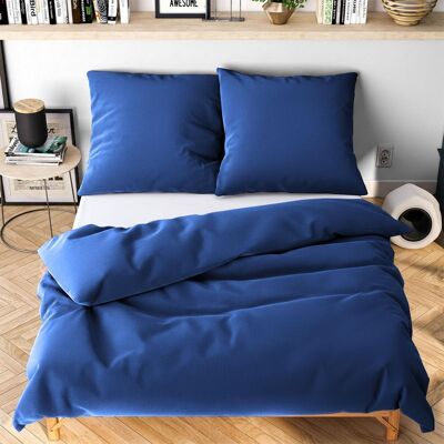 Bettwäsche WOLKENFELD "Allergiker Bettwäsche, unfassbar weich", blau (marineblau), B/L: 155cm x 220cm, 1 Stk., 1 Stk., Microfaser, B/L: 80cm x 80cm, 2 tlg., Microfaser, Obermaterial: 100% Polyester, Bettwäsche, Bettwäsche, 135x200 cm, 155x220 & Übergrösse Bettwäsche WOLKENFELD "Allergiker Bettwäsche, unfassbar weich", blau (marineblau), B/L: 155cm x 220cm, 1 Stk., 1 Stk., Microfaser, B/L: 80cm x 80cm, 2 tlg., Microfaser, Obermaterial: 100% Polyester, Bettwäsche, Bettwäsche, 135x200 cm, 155x220 & Übergrösse
