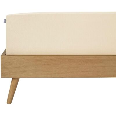 Spannbettlaken SCHIESSER "Jessi aus 100% Baumwolle", beige (creme), B:150cm L:200cm, Jersey, Obermaterial: 100% Baumwolle, Bettlaken, Spannbettlaken, für Matratzen bis zu 22 cm Höhe, MADE IN GREEN by OEKO-TEX Spannbettlaken SCHIESSER "Jessi aus 100% Baumwolle", beige (creme), B:150cm L:200cm, Jersey, Obermaterial: 100% Baumwolle, Bettlaken, Spannbettlaken, für Matratzen bis zu 22 cm Höhe, MADE IN GREEN by OEKO-TEX