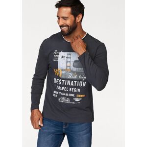 Langarmshirt MAN'S WORLD "neue Farbe", Herren, Gr. L (52/54), blau (dunkelblau), Single Jersey, Obermaterial: 100% Baumwolle, bedruckt, normal, Rundhals, abgesteppte Kante, Shirts Langarmshirt, Langarm, bedruckt, Rundhalsausschnitt, aus 100% Baumwolle Langarmshirt MAN'S WORLD "neue Farbe", Herren, Gr. L (52/54), blau (dunkelblau), Single Jersey, Obermaterial: 100% Baumwolle, bedruckt, normal, Rundhals, abgesteppte Kante, Shirts Langarmshirt, Langarm, bedruckt, Rundhalsausschnitt, aus 100% Baumwolle