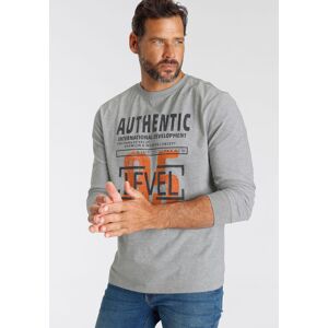 Langarmshirt MAN'S WORLD "neue Farbe", Herren, Gr. XXL (60/62), grau (mittelgrau, melange), Jersey, Obermaterial: 90% Baumwolle, 10% Viskose, bedruckt, meliert, normal, Rundhals, Rippbündchen, Shirts Langarmshirt, Langarm, bedruckt, aus Baumwolle und Visk Langarmshirt MAN'S WORLD "neue Farbe", Herren, Gr. XXL (60/62), grau (mittelgrau, melange), Jersey, Obermaterial: 90% Baumwolle, 10% Viskose, bedruckt, meliert, normal, Rundhals, Rippbündchen, Shirts Langarmshirt, Langarm, bedruckt, aus Baumwolle und Visk