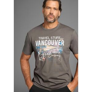 T-Shirt MAN'S WORLD, Herren, Gr. XL (56/58), grau (dunkel grau), Jersey, Obermaterial: 100% Baumwolle, bedruckt, regular fit, Rundhals, Shirts T-Shirt, Kurzarm, bedruckt, Rundhalsausschnitt, aus dehnbarem Jerseystoff T-Shirt MAN'S WORLD, Herren, Gr. XL (56/58), grau (dunkel grau), Jersey, Obermaterial: 100% Baumwolle, bedruckt, regular fit, Rundhals, Shirts T-Shirt, Kurzarm, bedruckt, Rundhalsausschnitt, aus dehnbarem Jerseystoff