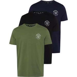 H.I.S. T-Shirt H.I.S, Herren, Gr. L (52/54), bunt (schwarz, marine, olivgrün), Single Jersey, Obermaterial: 100% Baumwolle, bedruckt, schmal, Rundhals, gerader Abschluss, Shirts T-Shirt, schmal geschnitten, bedrucktes Design, aus 100% Baumwolle H.I.S. T-Shirt H.I.S, Herren, Gr. L (52/54), bunt (schwarz, marine, olivgrün), Single Jersey, Obermaterial: 100% Baumwolle, bedruckt, schmal, Rundhals, gerader Abschluss, Shirts T-Shirt, schmal geschnitten, bedrucktes Design, aus 100% Baumwolle