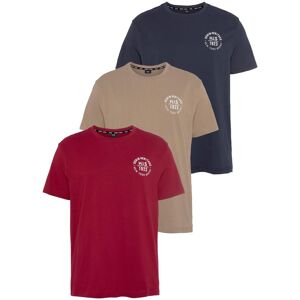 H.I.S. T-Shirt H.I.S, Herren, Gr. 3XL (64/66), bunt (bordeaux, navy, beige), Single Jersey, Obermaterial: 100% Baumwolle, bedruckt, schmal, Rundhals, gerader Abschluss, Shirts T-Shirt, schmal geschnitten, bedrucktes Design, aus 100% Baumwolle H.I.S. T-Shirt H.I.S, Herren, Gr. 3XL (64/66), bunt (bordeaux, navy, beige), Single Jersey, Obermaterial: 100% Baumwolle, bedruckt, schmal, Rundhals, gerader Abschluss, Shirts T-Shirt, schmal geschnitten, bedrucktes Design, aus 100% Baumwolle