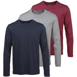 Langarmshirt MAN'S WORLD "neue Farbe ", Herren, Gr. 60/62 (XXL), bunt (rot, marine, grau, meliert), Single Jersey, Graumeliert (Obermaterial): 90% Baumwolle, 10% Viskose. Obermaterial: 100% Baumwolle, unifarben, Basic, regular fit, Rundhals, normaler Saum Langarmshirt MAN'S WORLD "neue Farbe ", Herren, Gr. 60/62 (XXL), bunt (rot, marine, grau, meliert), Single Jersey, Graumeliert (Obermaterial): 90% Baumwolle, 10% Viskose. Obermaterial: 100% Baumwolle, unifarben, Basic, regular fit, Rundhals, normaler Saum