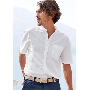 H.I.S. Kurzarmhemd H.I.S, Herren, Gr. XXL (45/46), N-Gr, weiss (weiß), Web, Obermaterial: 100% Baumwolle, unifarben, regular fit, Rundhals, abgesteppte Kante, Hemden Kurzarmhemd, Regular Fit, Stehkragenhemd mit Brusttasche, reine Baumwolle H.I.S. Kurzarmhemd H.I.S, Herren, Gr. XXL (45/46), N-Gr, weiss (weiß), Web, Obermaterial: 100% Baumwolle, unifarben, regular fit, Rundhals, abgesteppte Kante, Hemden Kurzarmhemd, Regular Fit, Stehkragenhemd mit Brusttasche, reine Baumwolle